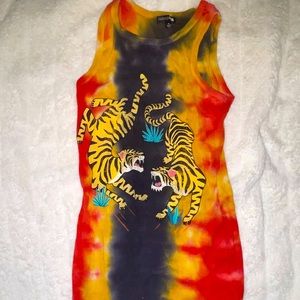 Mini multi color dress